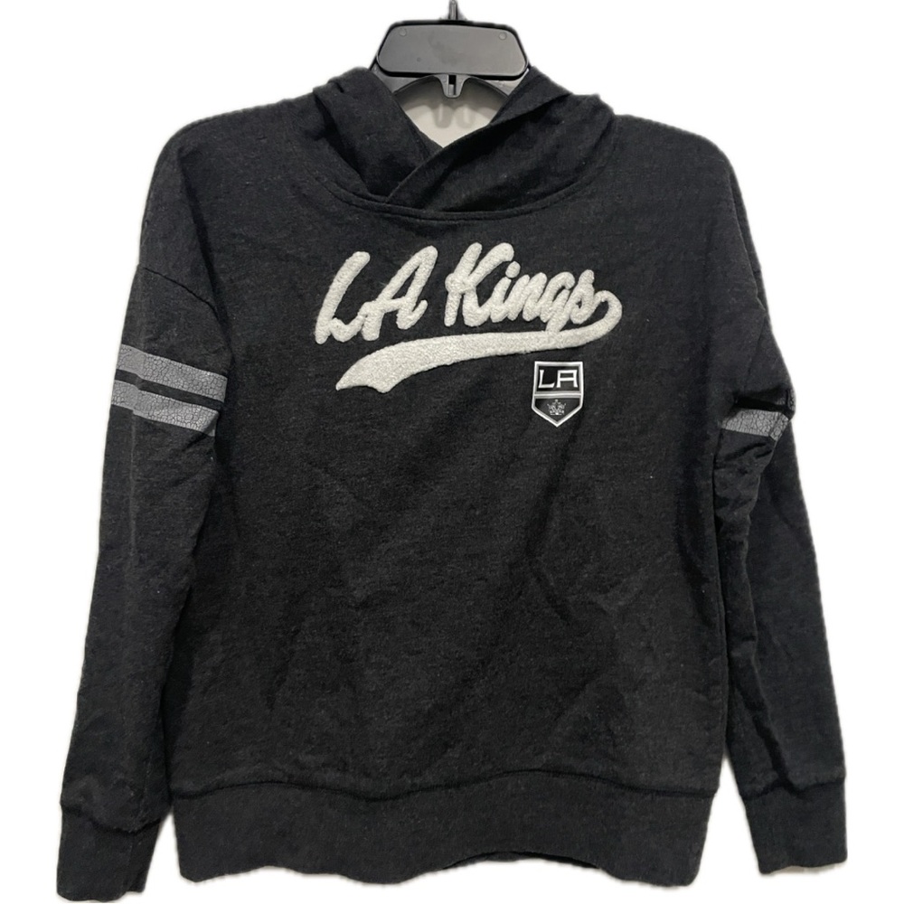 Official NHL Los Angeles Kings Hoodie Sweatshirt Varsity Style Chenille Stitches